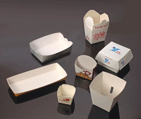 Máy làm hộp giấy bánh hamburger keo không khí nóng 50 chiếc / phút