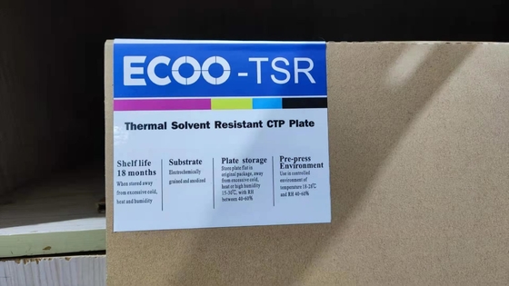Tấm CTP nhiệt dương Độ nhạy cao Mực UV hai lớp có khả năng