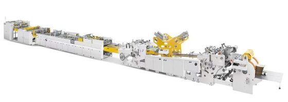 180-350gsm Bảng vuông đáy mua sắm túi giấy hình máy với lỗ tay cầm