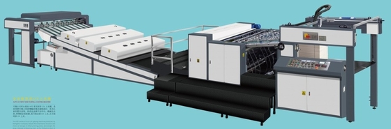 Tốc độ cao 1450 mm định dạng UV Spot And Overall Coating Machine Tự động đầy đủ