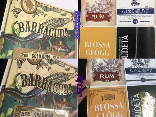 Tự động và sơn mạ Cold Foil Stamping Digital Label Enhancer