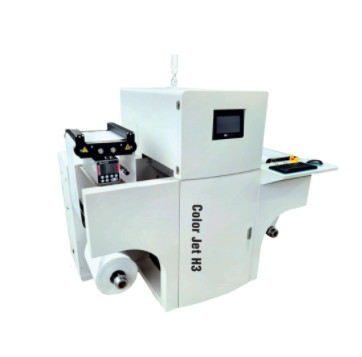 Máy in kỹ thuật số 4 màu Jet H3 Roll To Roll Label Inkjet