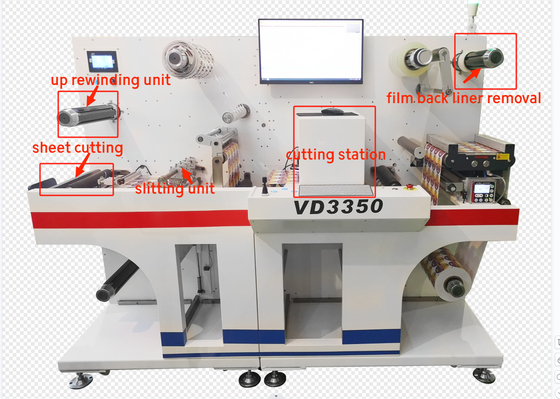 VD3350 Máy cắt dán nhãn kỹ thuật số với cắt và mài