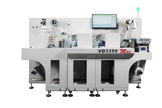 Một trạm sáu đầu VD3350 kỹ thuật số tự động cho ăn nhãn chết máy cắt