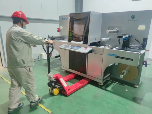 Máy in nhãn kỹ thuật số Roll To Roll Foil Stamping And Varnishing