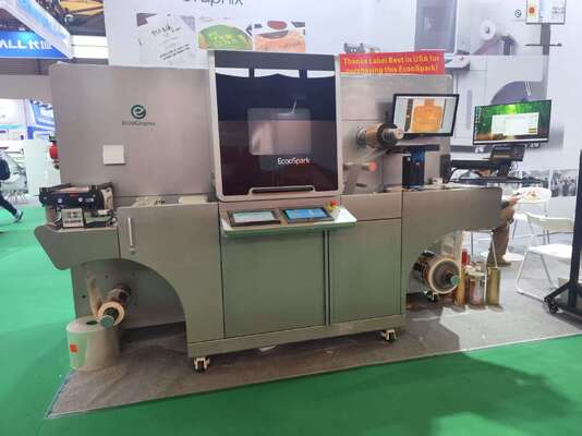 Máy tô hiệu kỹ thuật số sau khi in trang trí EcooSpark