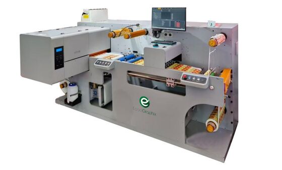 Ecoo IQ-330 Máy in và cắt nhãn tích hợp