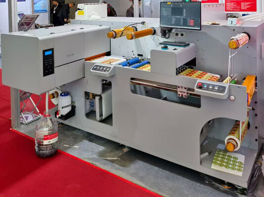 Máy in và cắt nhãn kỹ thuật số tự động đầu ra nhỏ