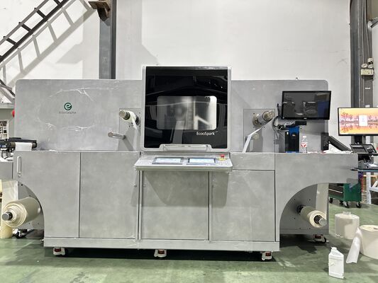 Máy in phun kỹ thuật số có dập lá UV Varnish Tốc độ in tối đa 50m / phút để chỉnh trang nhãn