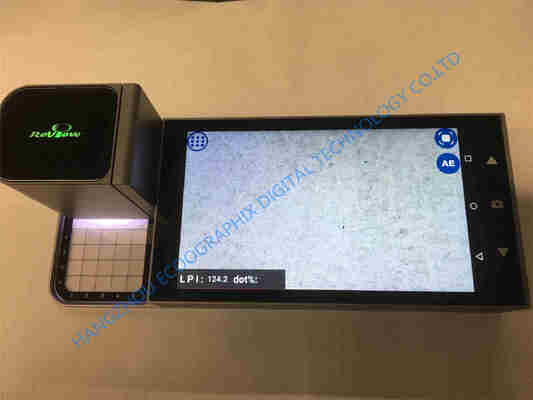 Máy đo mật độ bản in CTP với màn hình cảm ứng LCD HD 720p, Hệ điều hành Android và Phân tích hình ảnh chấm vi mô HD thời gian thực