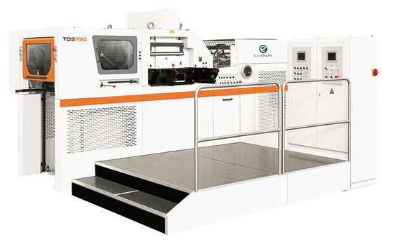 Máy dập và cắt bế giấy dán nhãn thẻ với tính năng tự động tước