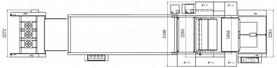 6200PCS/H Máy sơn điểm tia cực tím kính 1090×1440mm