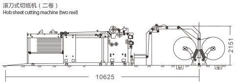Máy cắt giấy 0,8Mpa 350M / phút Xếp chồng 1500mm