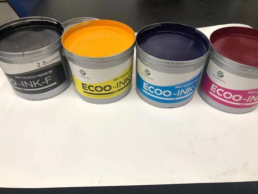Mực in offset không bóng có độ bóng cao 1Kg / Tin 11000rph Mực in UV Thân thiện với môi trường