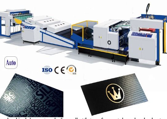 Máy sơn UV tổng thể và điểm dựa trên nước cho tấm giấy
