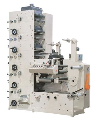 Máy in nhãn Flexographic tự động 60m / phút với một trạm cắt bế