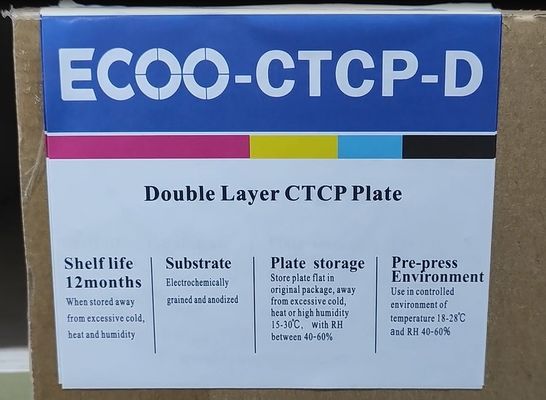In tấm nhôm CTP tích cực UV kép Độ nhạy cao