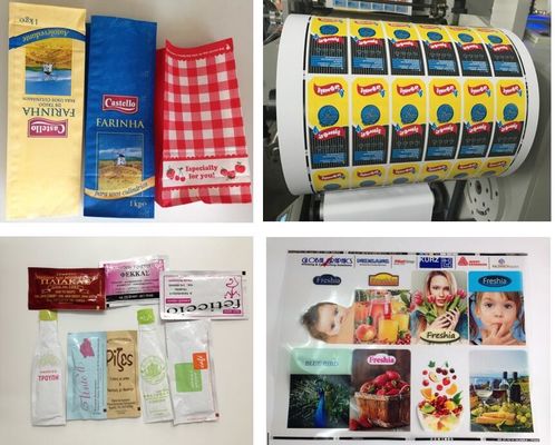 6 màu Máy in nhãn dán cốc giấy Flexo 60m / phút