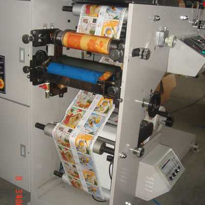 6 màu Máy in nhãn dán cốc giấy Flexo 60m / phút