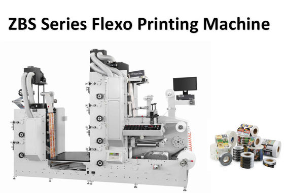 6 màu Máy in nhãn dán cốc giấy Flexo 60m / phút