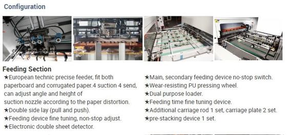 1080mm Automatic Flatbed Die Cutting Machine With Stripping 7000sheets/H