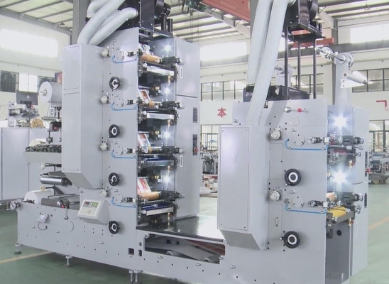 Máy in nhãn UV Flexo tự động 60m/min Với trạm cắt chết