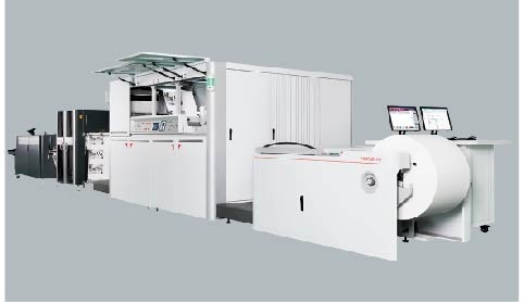 Máy in tia mực kỹ thuật số rộng 540mm 600dpi*1200dpi 100m/min